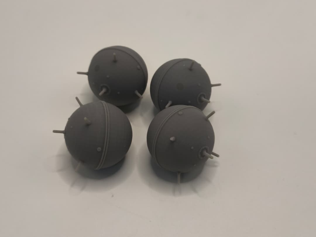 1/35 DKM Naval Mine Set (4pcs) - distefan 3d print