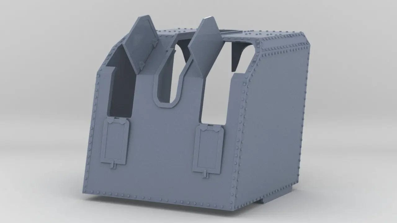 1/35 DKM Shield for 10.5 cm/45 (4.1in) SK C/32 v2 - distefan 3d print