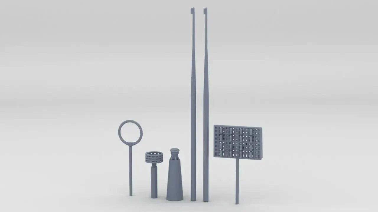 1/35 DKM U-Boot IXC U-505 Conning Tower Details Set - distefan 3d print