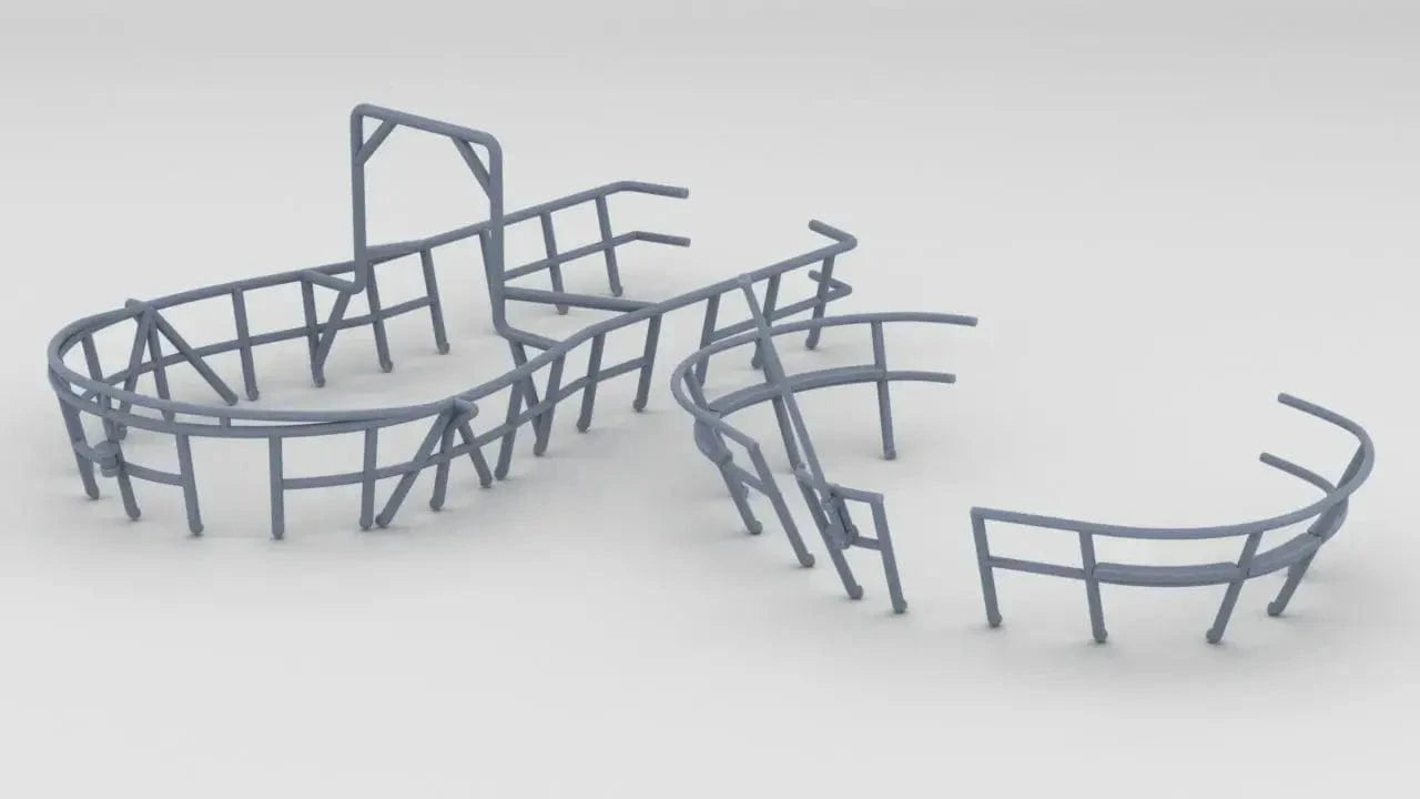 1/35 DKM U-Boot IXC U-505 Conning Tower Railing Set - distefan 3d print