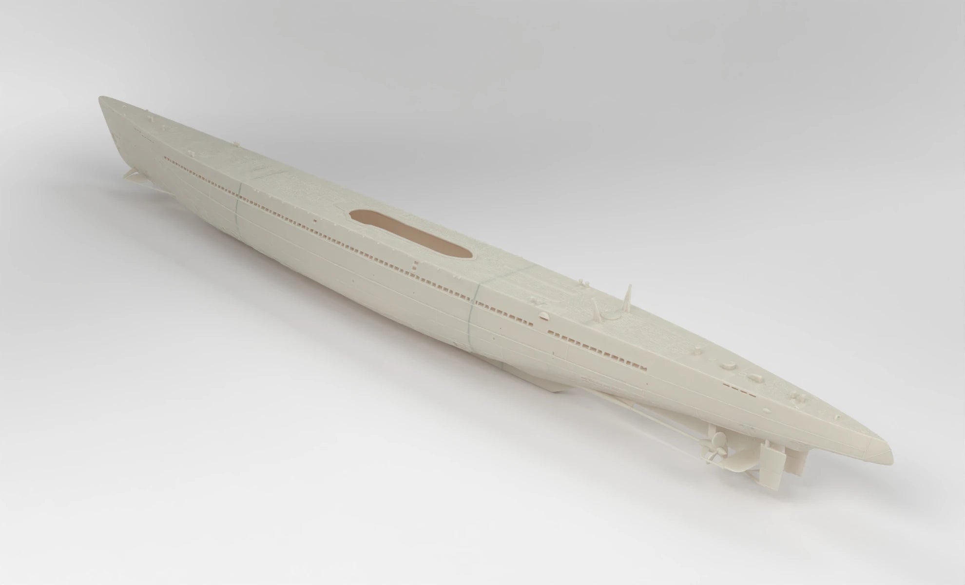 1/100 DKM U-Boot IXC U-505 Hull Set 3dspro