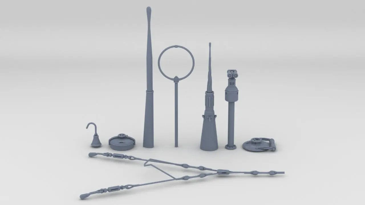 1/35 DKM U-Boot Type II/B Conning Tower Detail Set - distefan 3d print