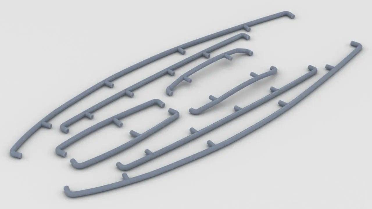 1/35 DKM U-Boot VII/B Conning Tower Handrails Set - distefan 3d print
