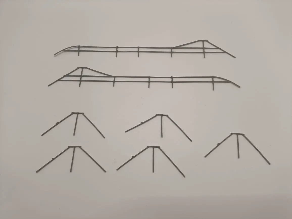 1/35 DKM U-Boot VII/C Hull Deck Railing Set - distefan 3d print