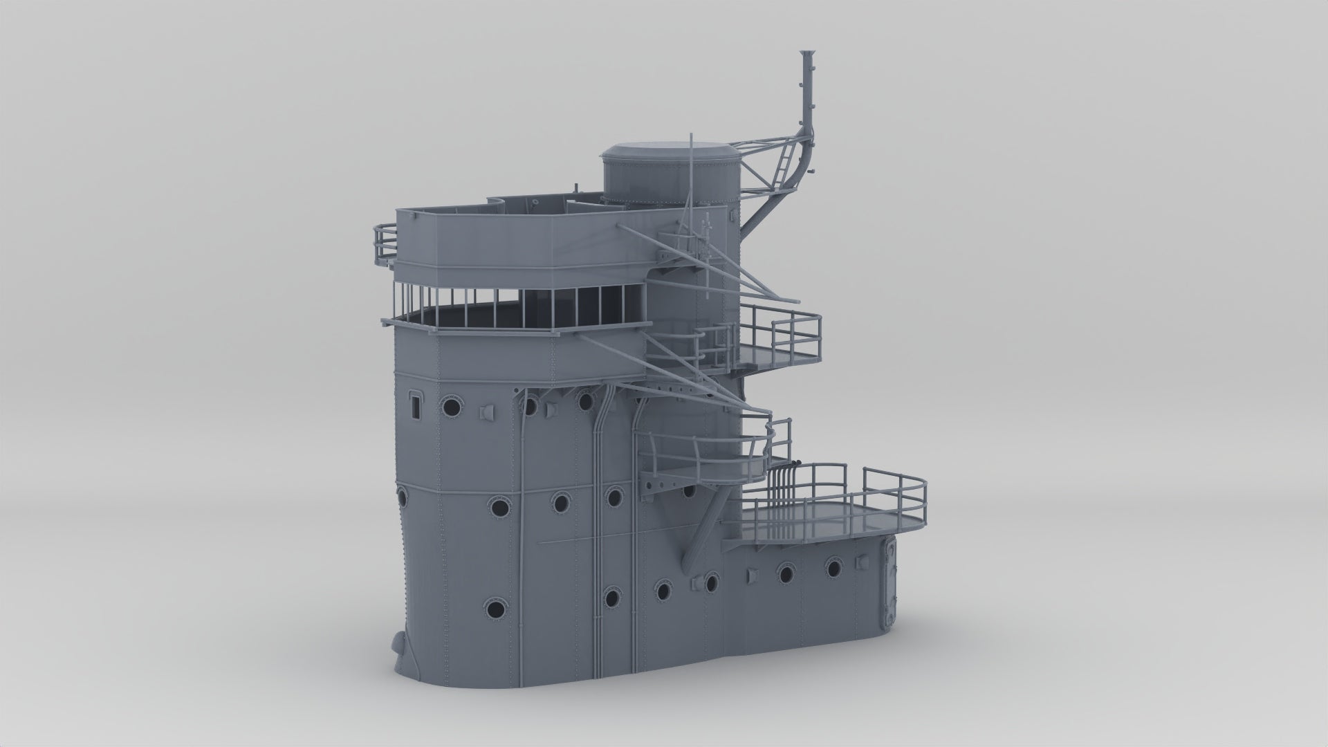 1/30 IJN Akagi Lower Tower 3dspro