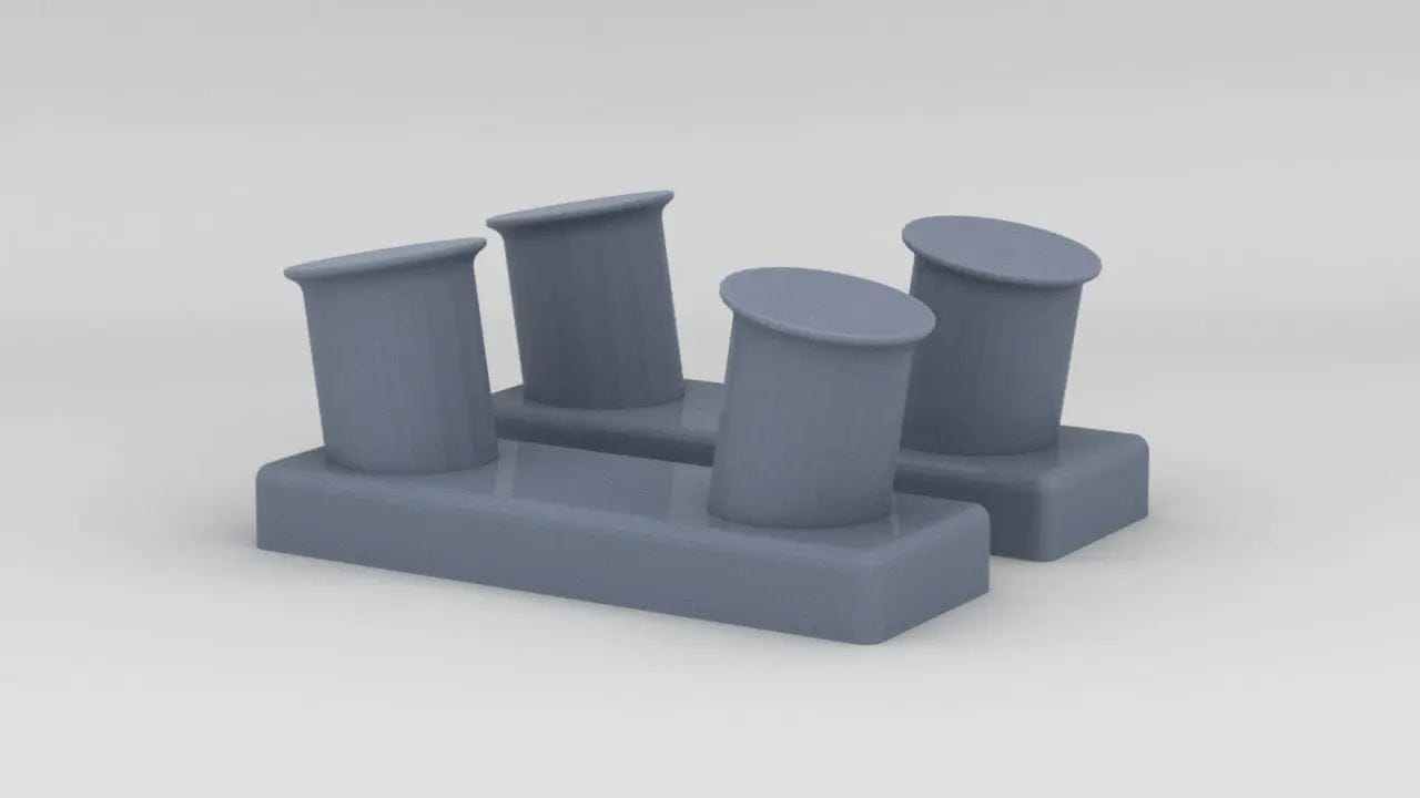 1/35 US Battleship Large Bitt Set (2pcs) - distefan 3d print