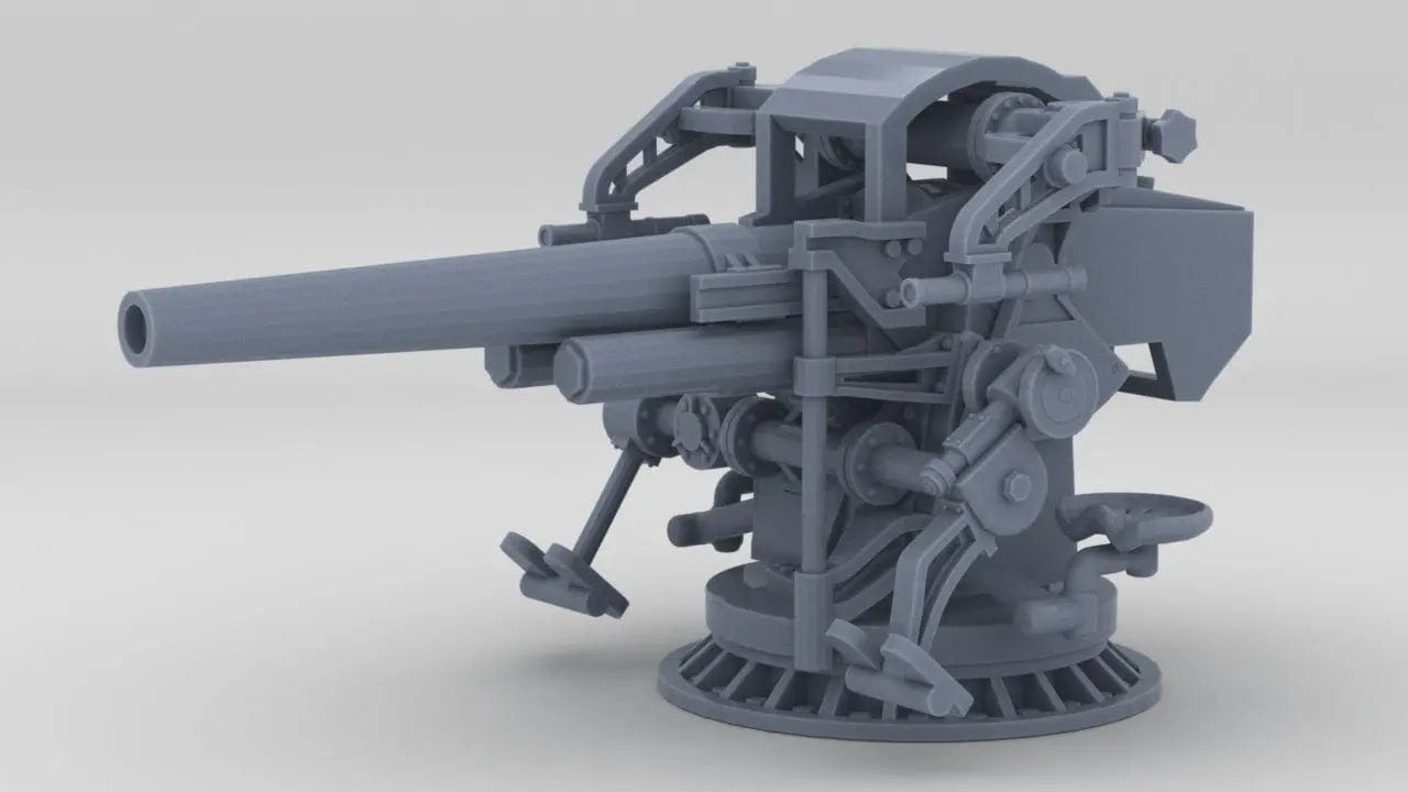 1/35 USN 5-inch 25 Deck Gun Mk40 - distefan 3d print