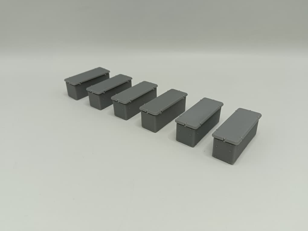 1/35 USN Oerlikon 20mm Storage Locker Set (6pcs) - distefan 3d print