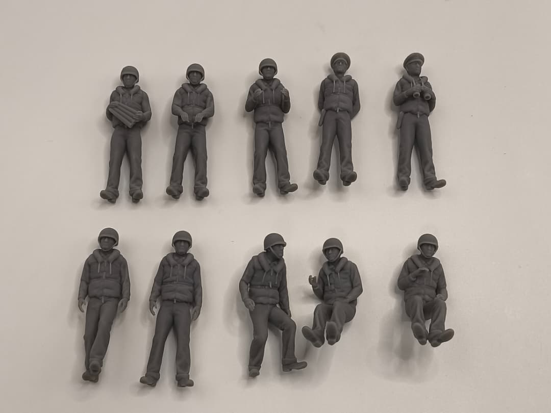 1/35 USN PT Boat 109 Crew Set (10pcs) - Protosoon