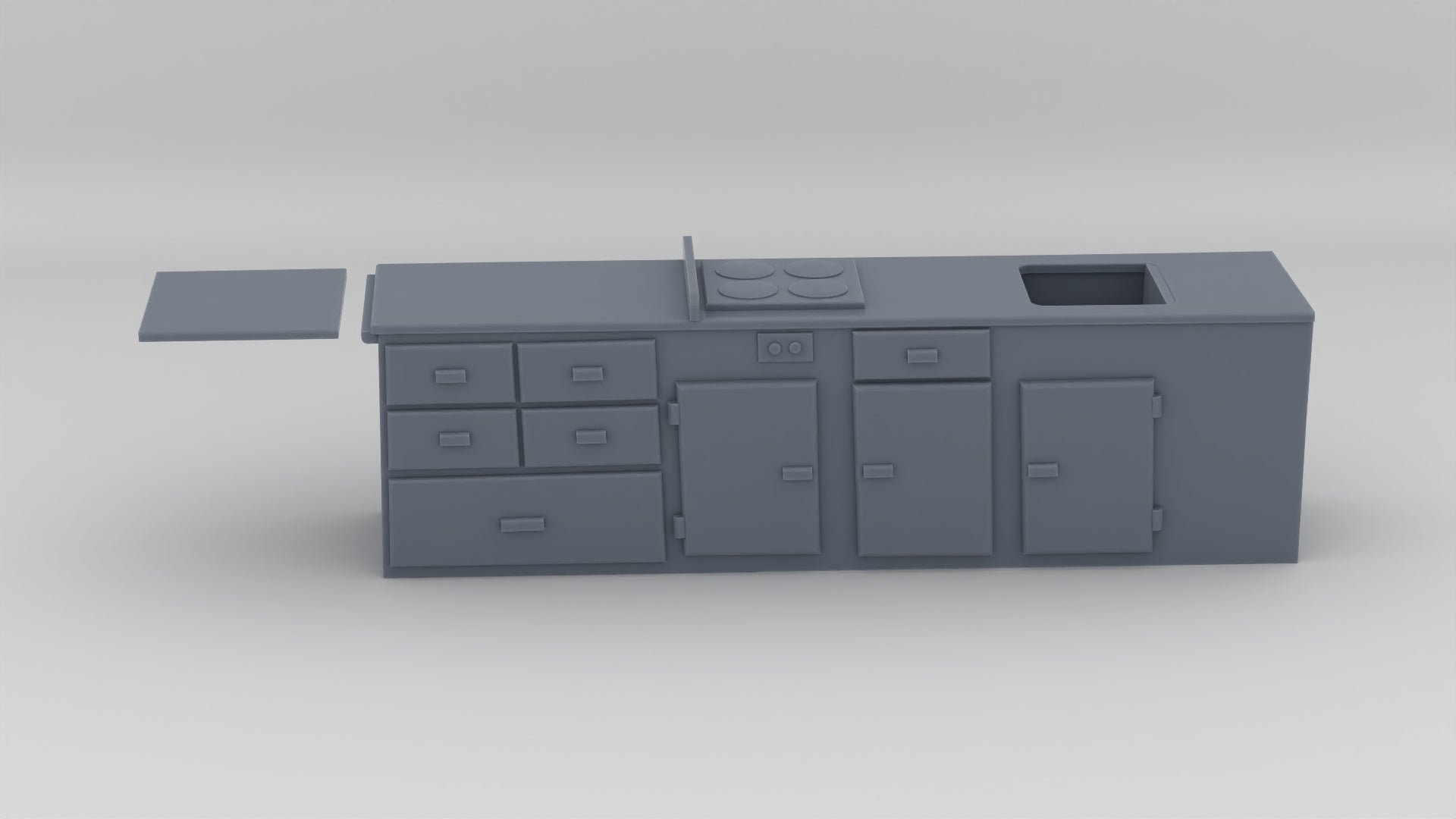1/35 USS PCF Interior Cupboards-Sink Set - distefan 3d print
