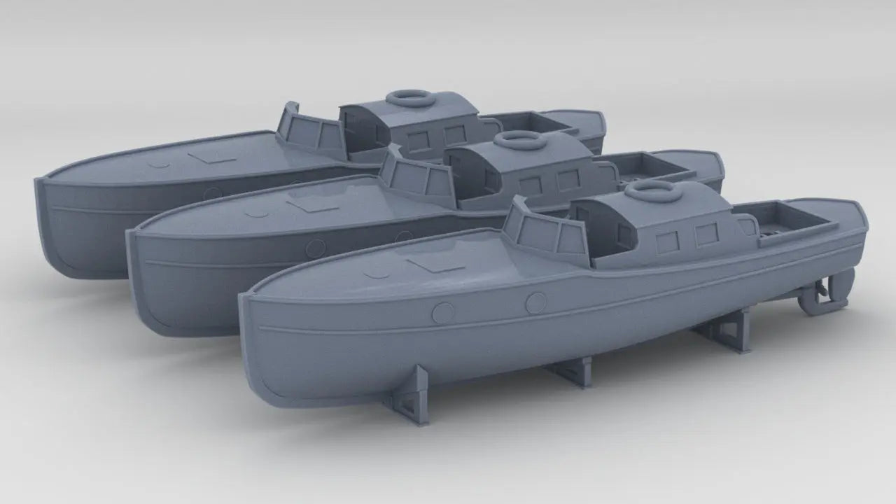 1/350 DKM 11m Admiral's Gig Set (3pcs) Resin3Dinteractive