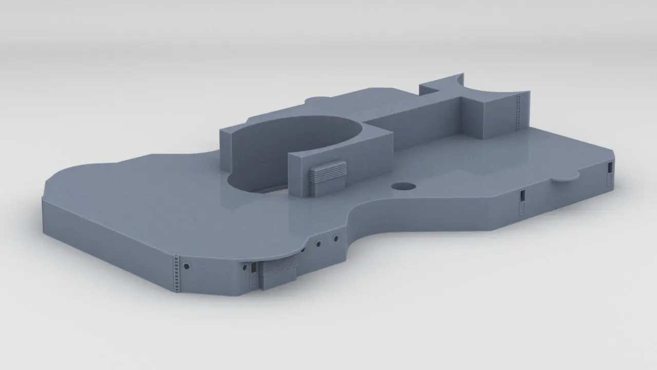 1/350 DKM H-39 Amidships Deck 1 - distefan 3d print