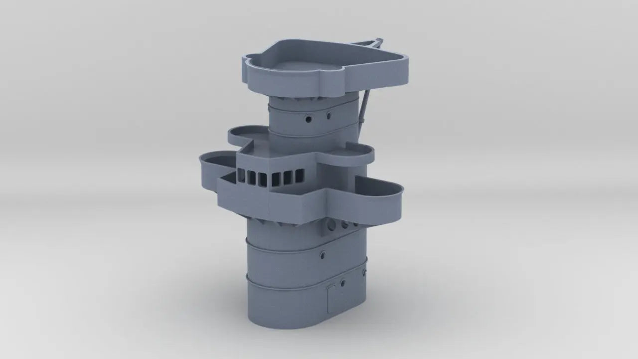 1/350 DKM H-39 Forward Deck 6 Command Bridge - distefan 3d print