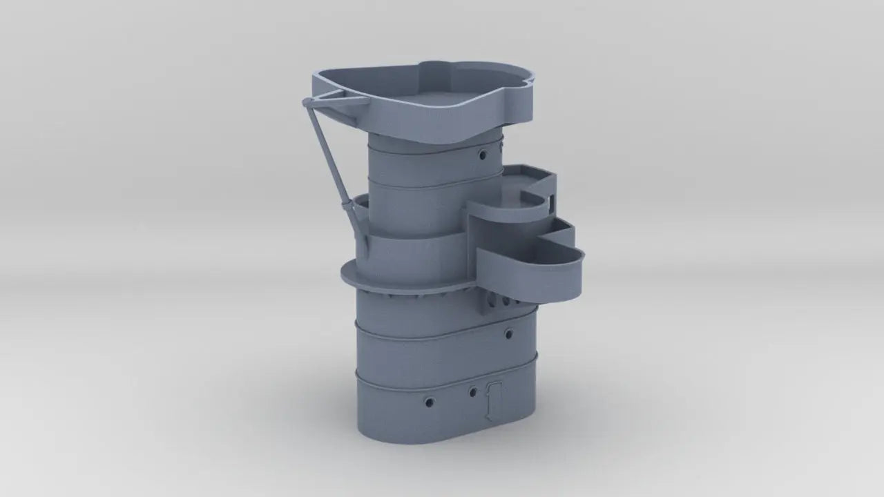 1/350 DKM H-39 Forward Deck 6 Command Bridge - distefan 3d print