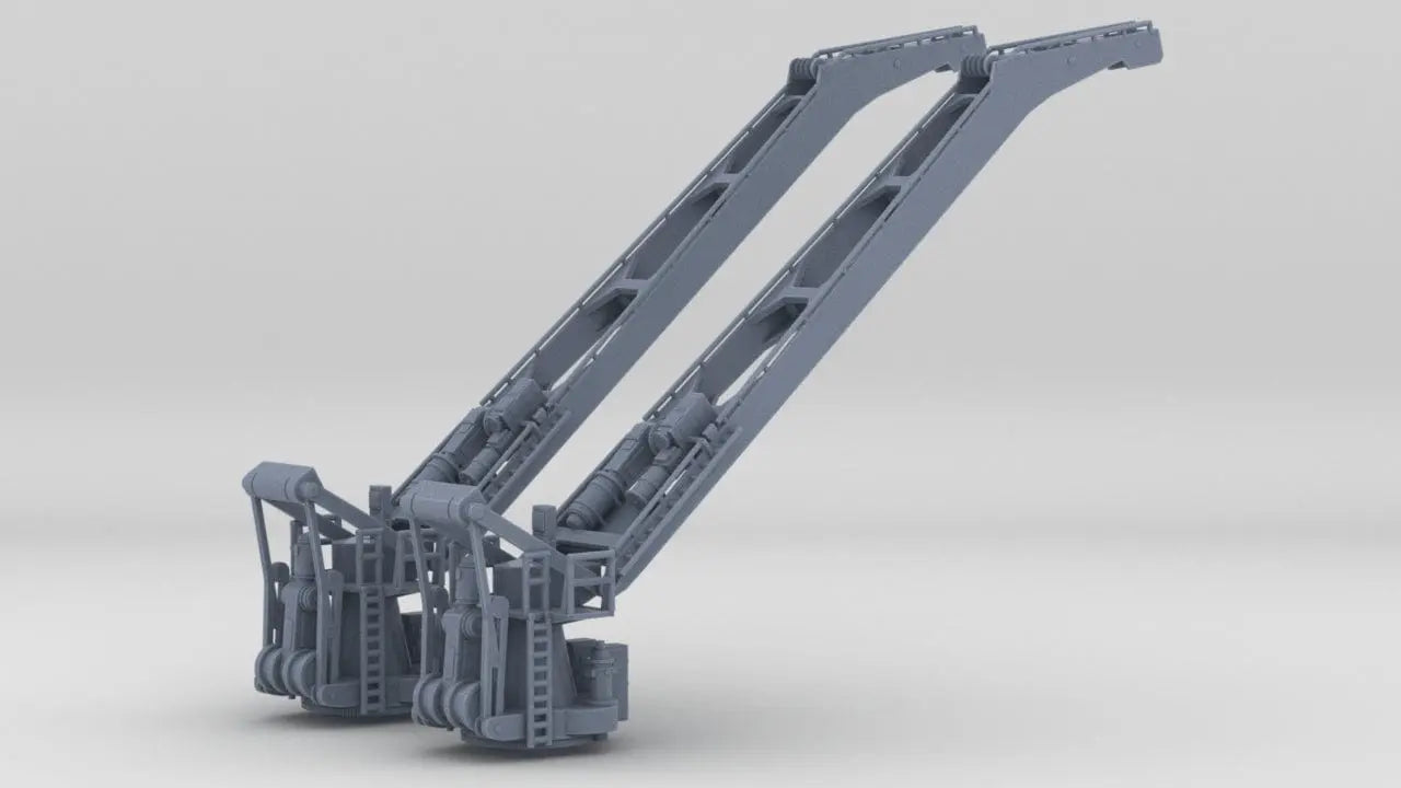 1/350 DKM Hipper Seaplane Crane Set (2pcs) - distefan 3d print