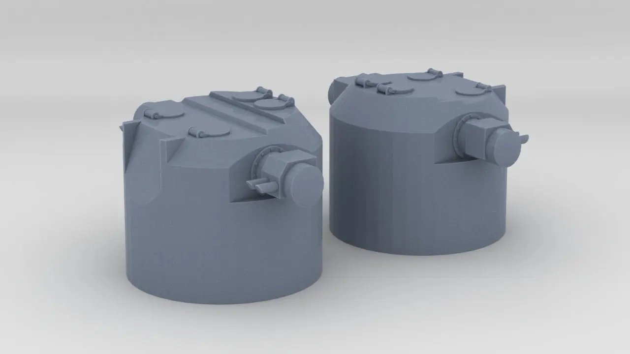 1/350 DKM Lutzow SL-2 Director Set (2pcs) - distefan 3d print