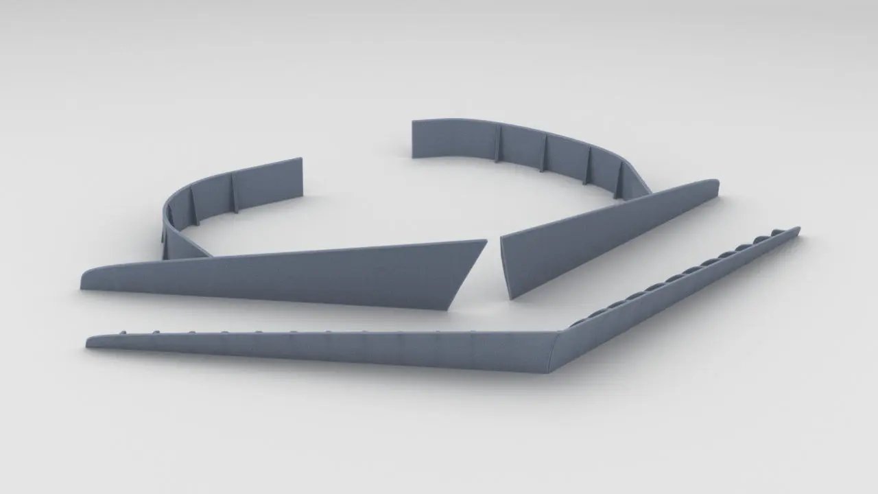 1/350 DKM Scharnhorst Breakwater Set - distefan 3d print