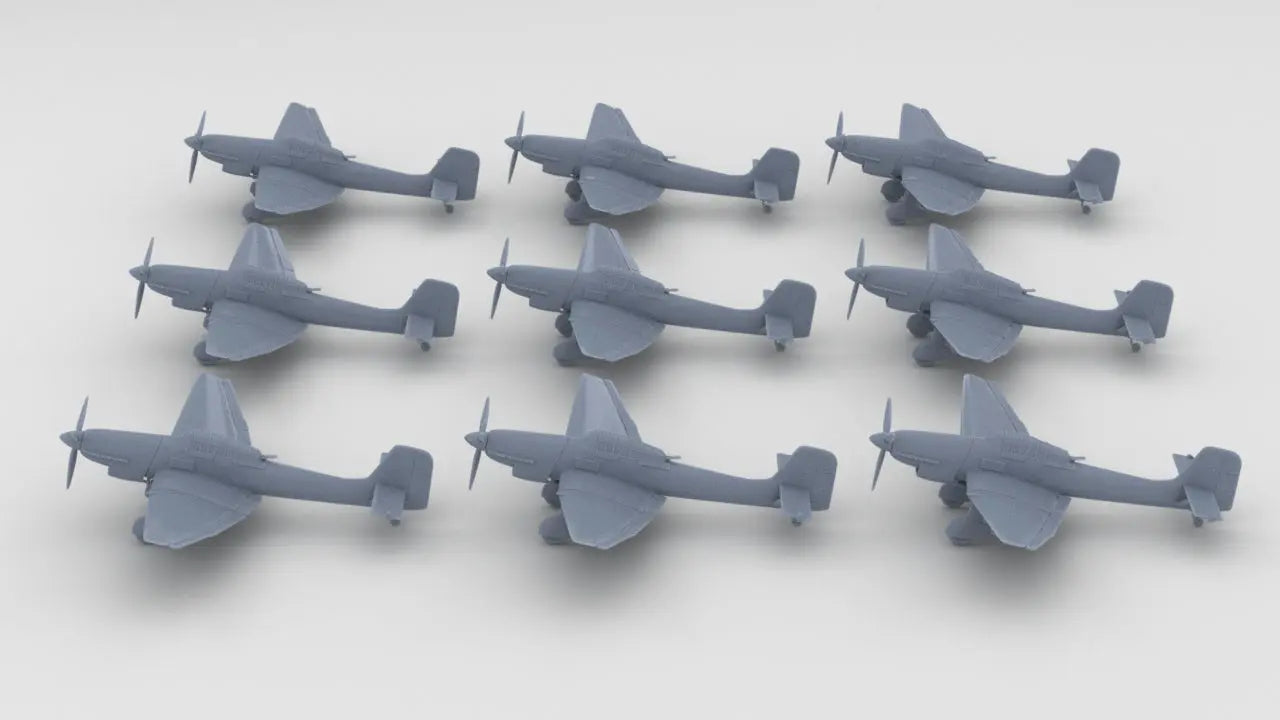 1/350 German Junkers Ju 87 Set (9pcs) Resin3Dinteractive
