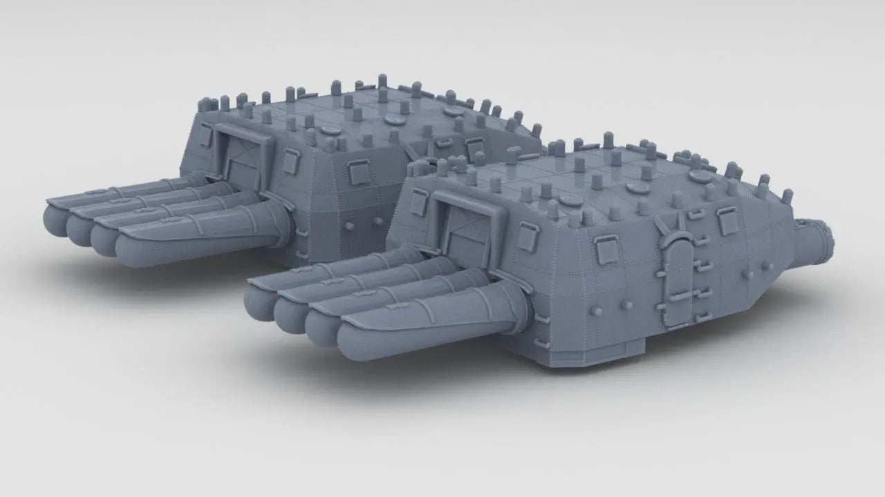 ウムラウト3D 1/350 IJN 610 mm (24in) Type 93 Torpedo Tubes Set - distefan 3d print