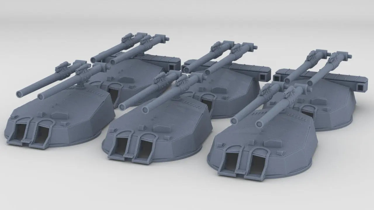 1/350 IJN Vickers 14 inch/45 Naval Gun Set (6pcs) Resin3Dinteractive