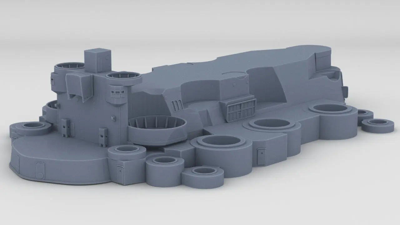 1/350 IJN Yamato Structure Amidships Deck 1 Resin3Dinteractive