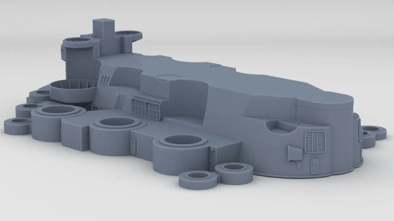 1/350 IJN Yamato Structure Amidships Deck 1 Resin3Dinteractive