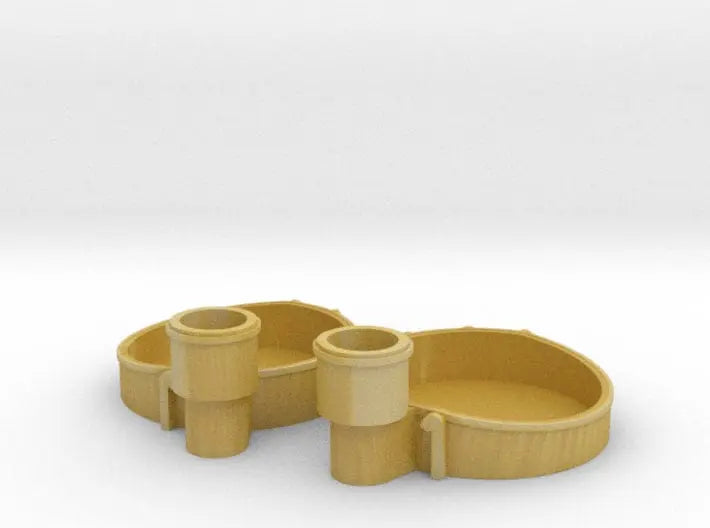 1/350 Richelieu aft 40mm tub1 x2 set - distefan 3d print