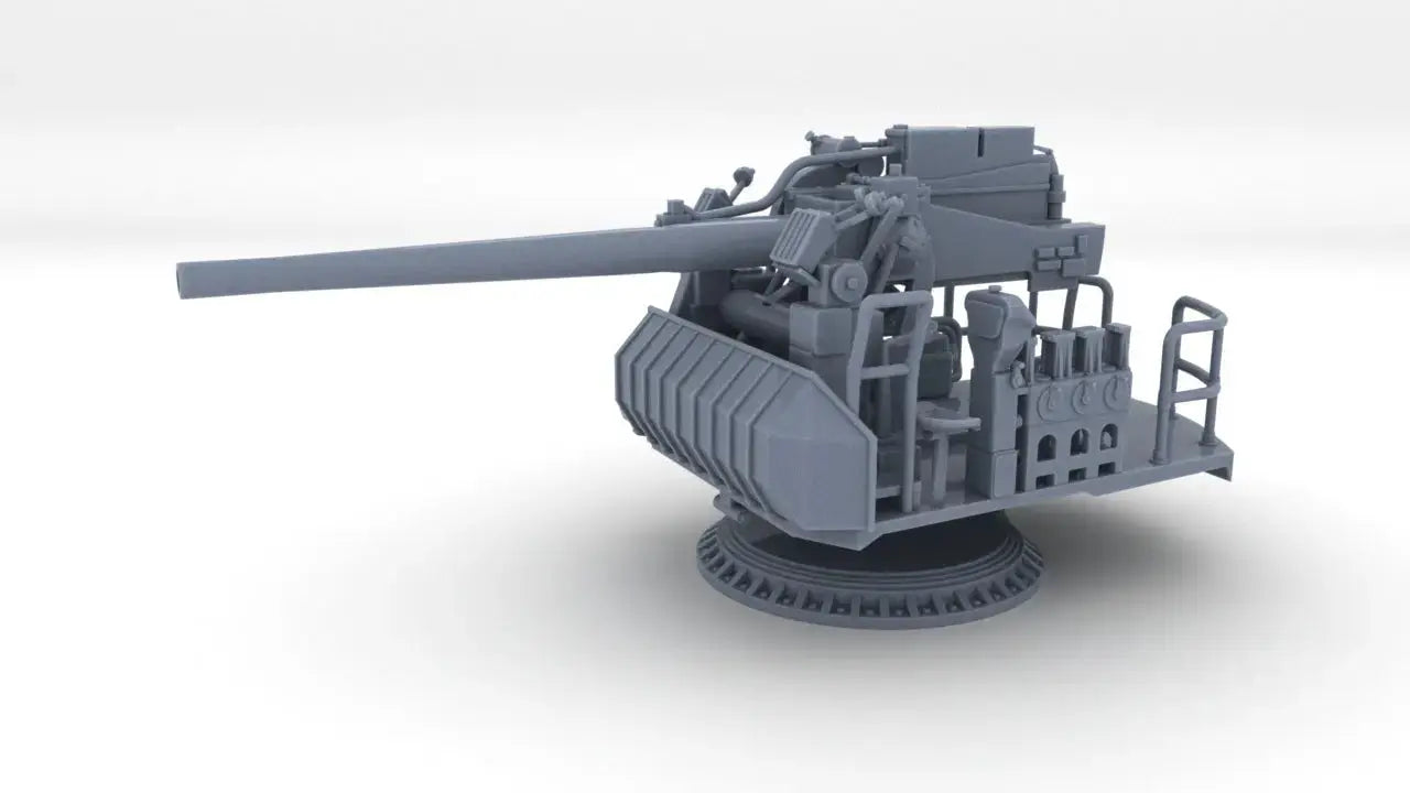 1/350 USN Single 5-inch (127 mm) 38 Cal. Gun Resin3Dinteractive