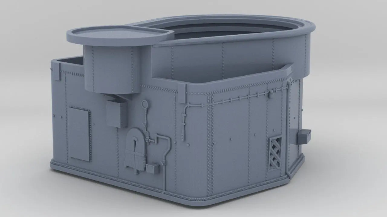 1/350 USS Fletcher Aft 40mm Tub Platform Resin3Dinteractive