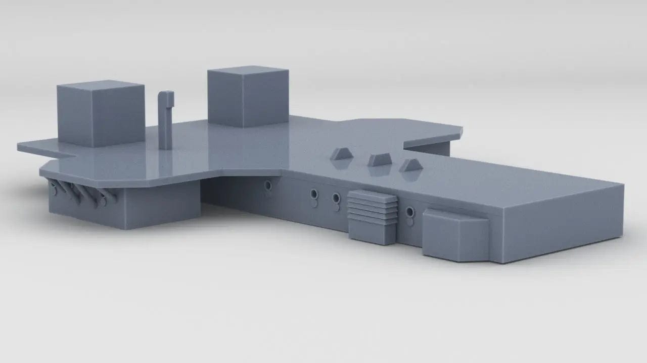1/350 DKM Admiral Scheer Structure Amidships Deck 1 - distefan 3d print