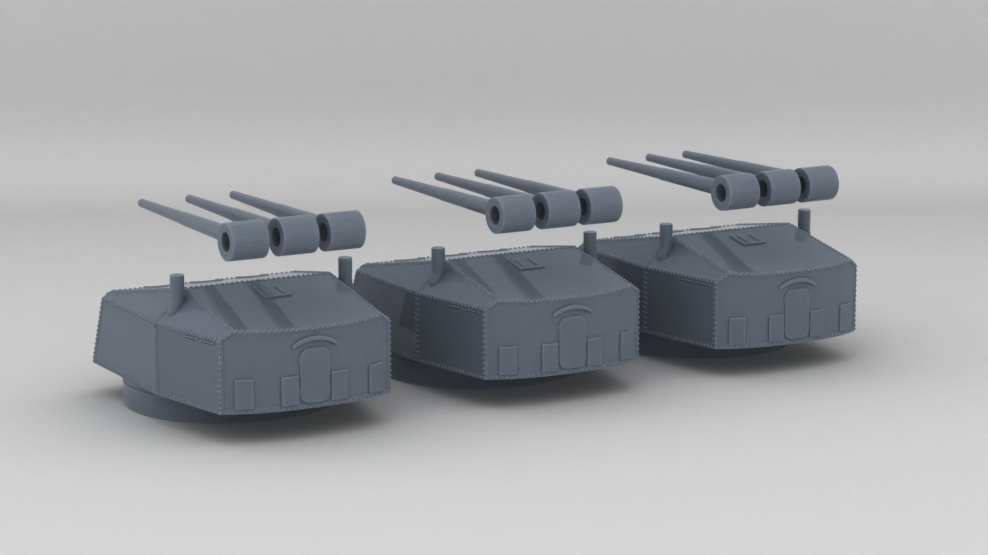 1/350 DKM Cruiser 15cm/60 (5.9") SK C/25 Set Resin3Dinteractive