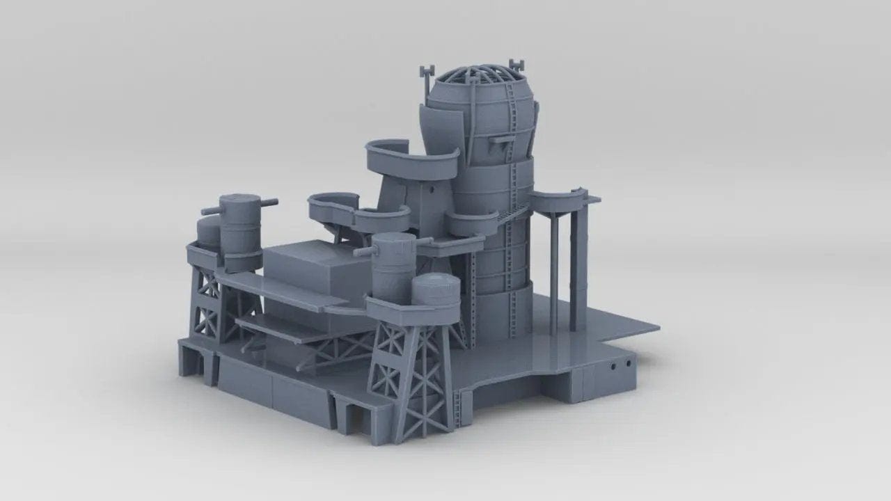 1/350 IJN Kongo Amidships Superstructures - distefan 3d print