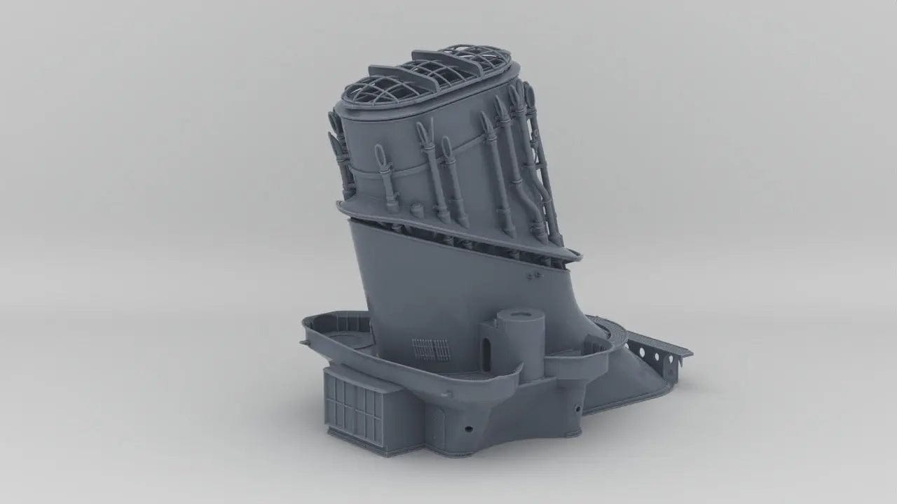 1/350 IJN Yamato Funnel - distefan 3d print
