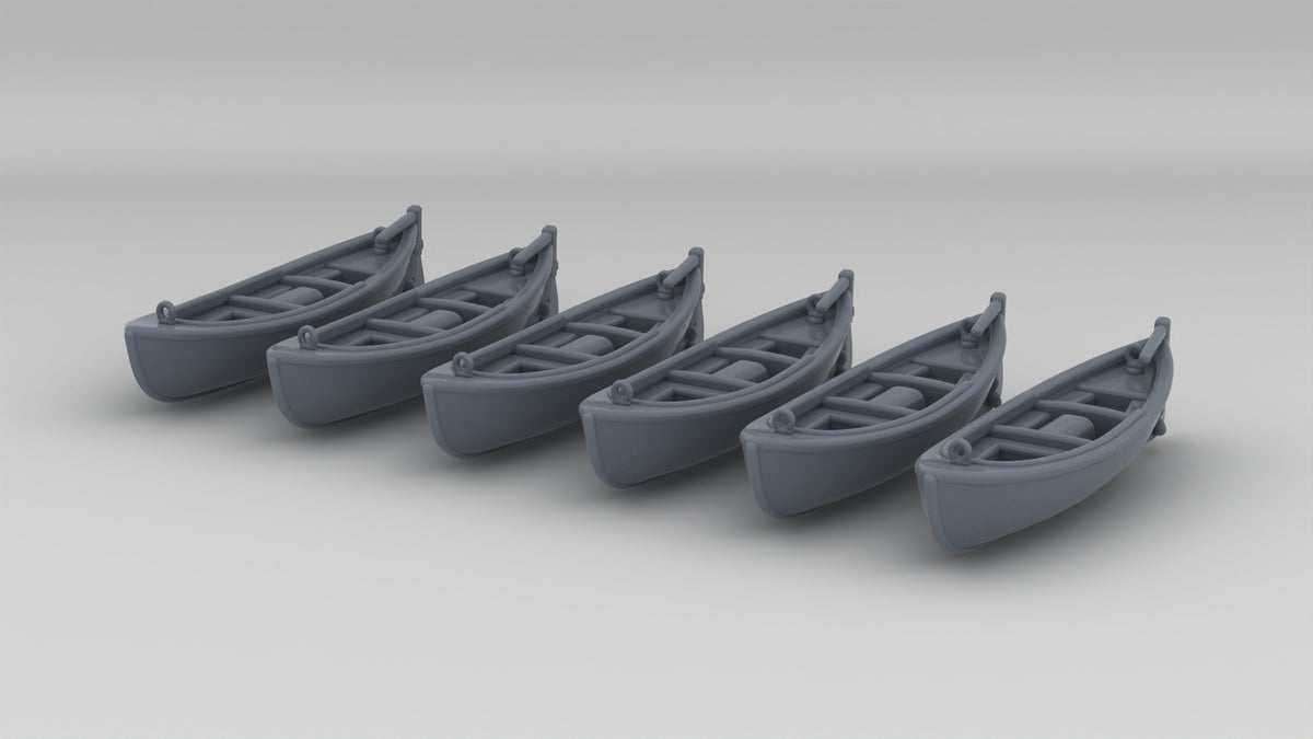 1/350 USN 26-foot Motor Whaleboat Set (6pcs) - distefan 3d print