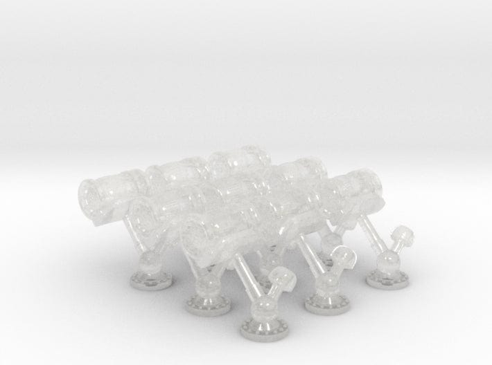 1/350 USN k-gun loaded depth charge Mk9 set 9pcs - distefan 3d print