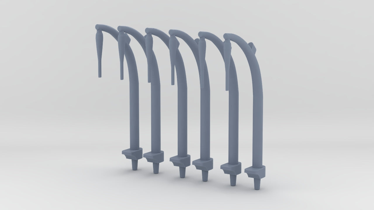 1/350 USN WW2 Davit for a 26-foot Motor Whaleboat Set (6pcs) - distefan 3d print