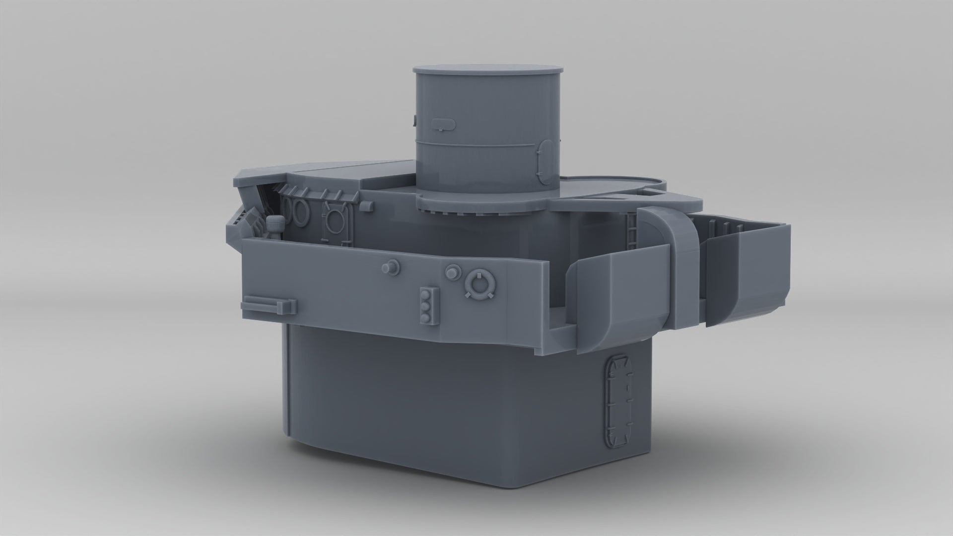 1/350 USS Fletcher DDE-445 Round Bridge - distefan 3d print