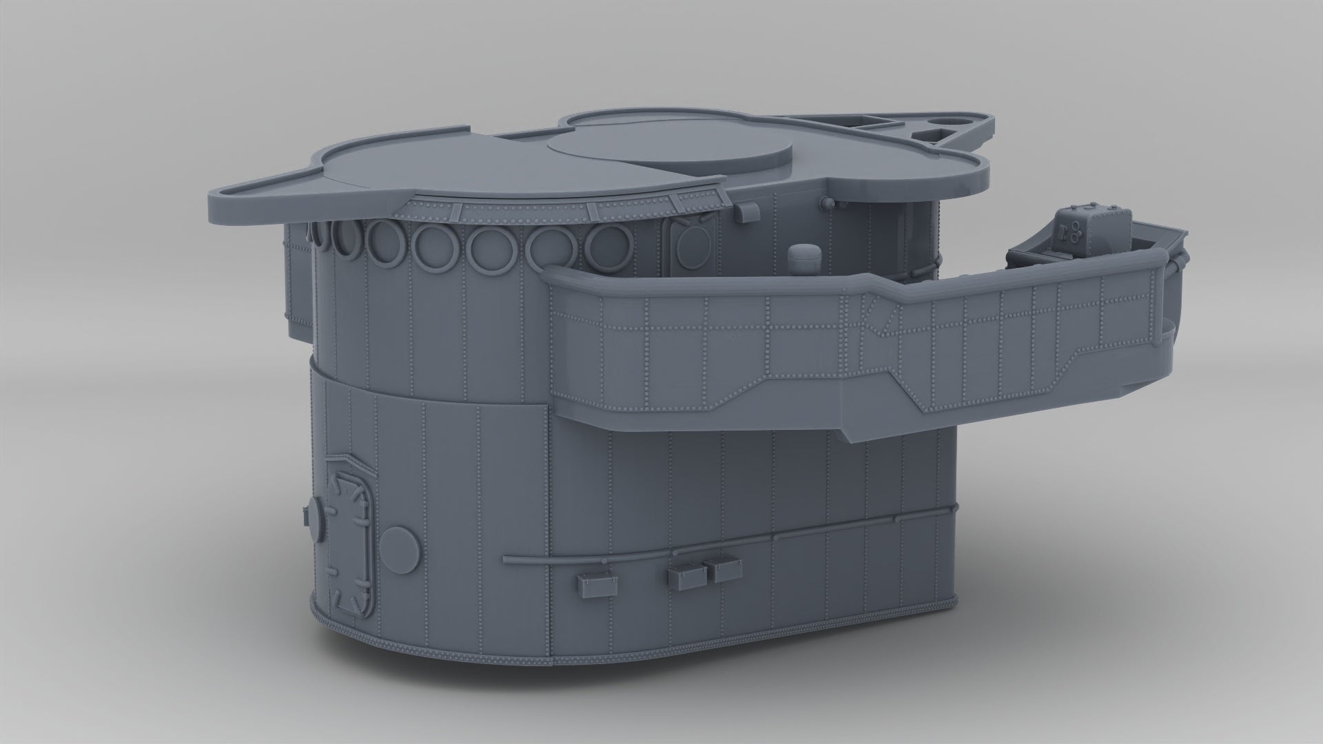 1/350 USS Fletcher Round-Bridge - distefan 3d print