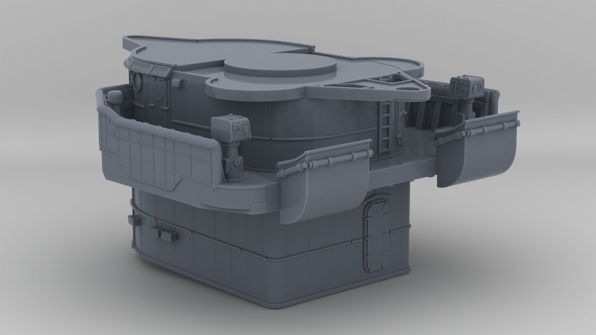 1/350 USS Fletcher Round-Bridge - distefan 3d print