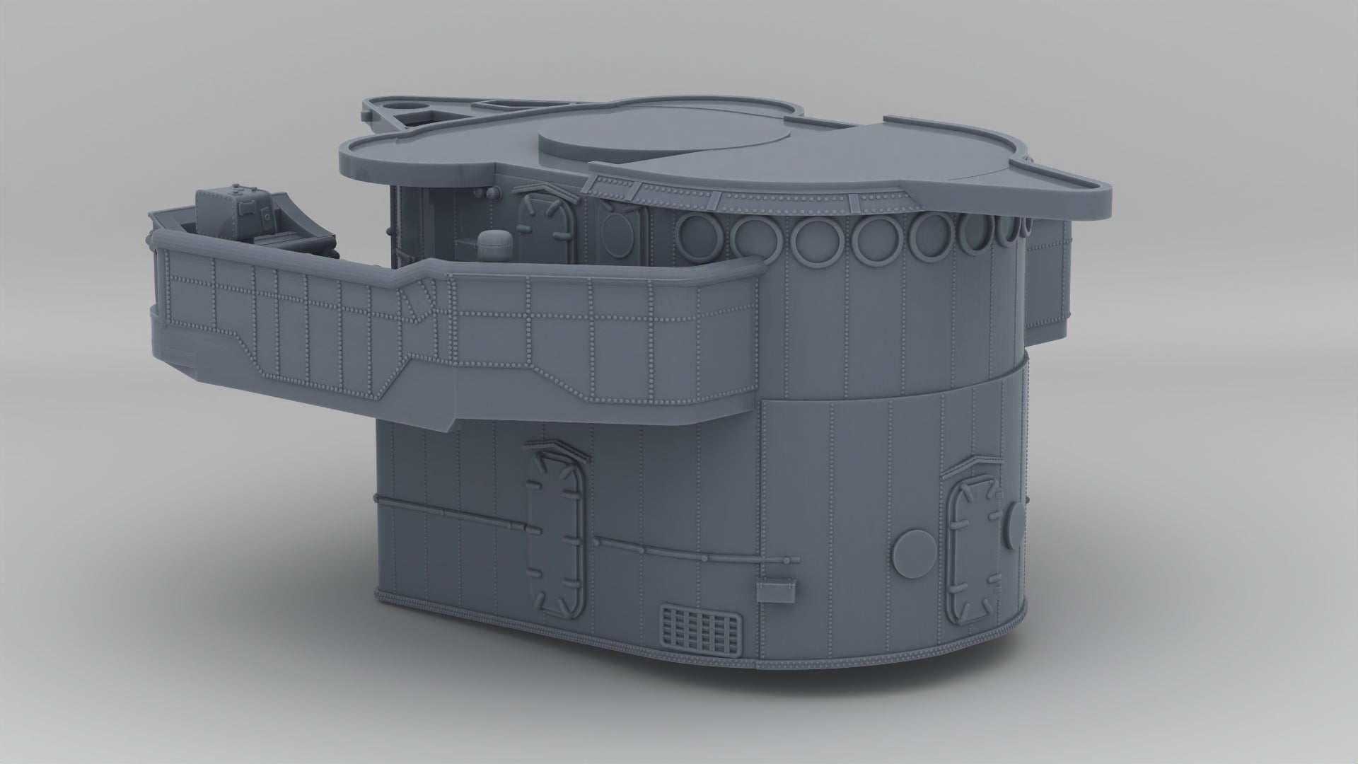 1/350 USS Fletcher Round-Bridge - distefan 3d print