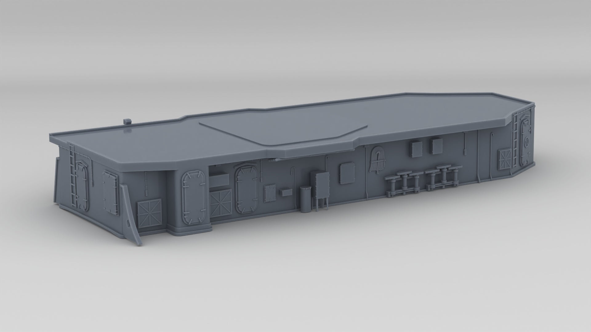 1/350 USS Fletcher Structure Aft Deck 1 - distefan 3d print
