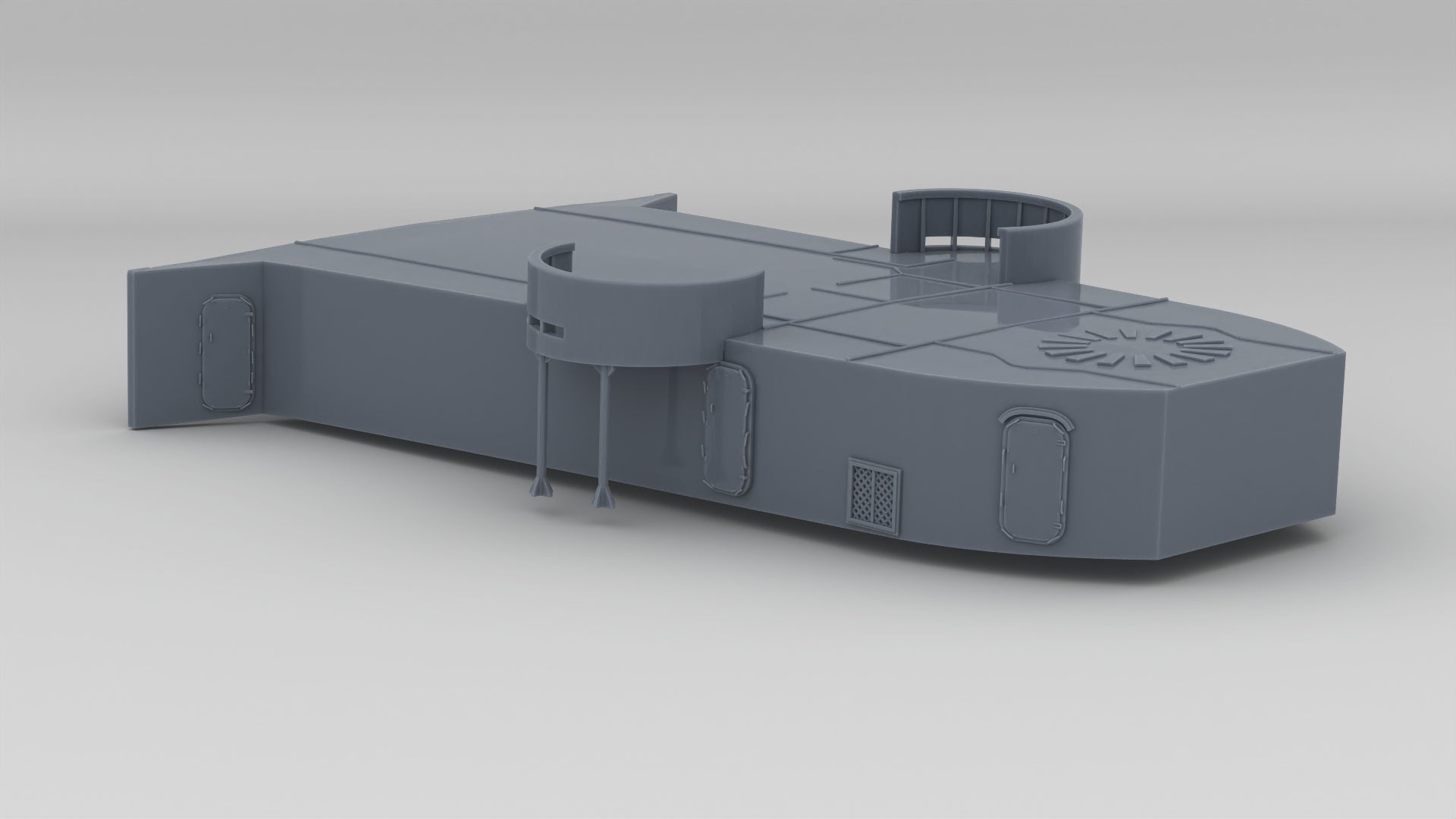 1/350 USS Fletcher Structure Forward Deck 1 - distefan 3d print