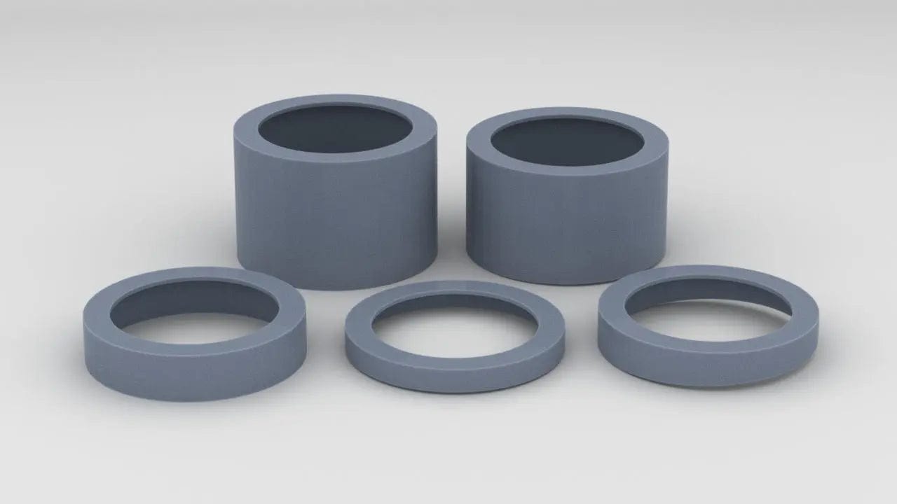 1/350 USS Helena (CL-50) Hull Barbette Set (5pcs) - distefan 3d print