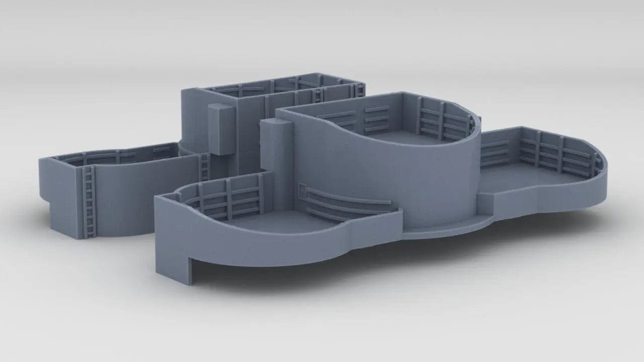 1/350 USS Iowa BB-61 Amidships 40mm Tubs Set - distefan 3d print