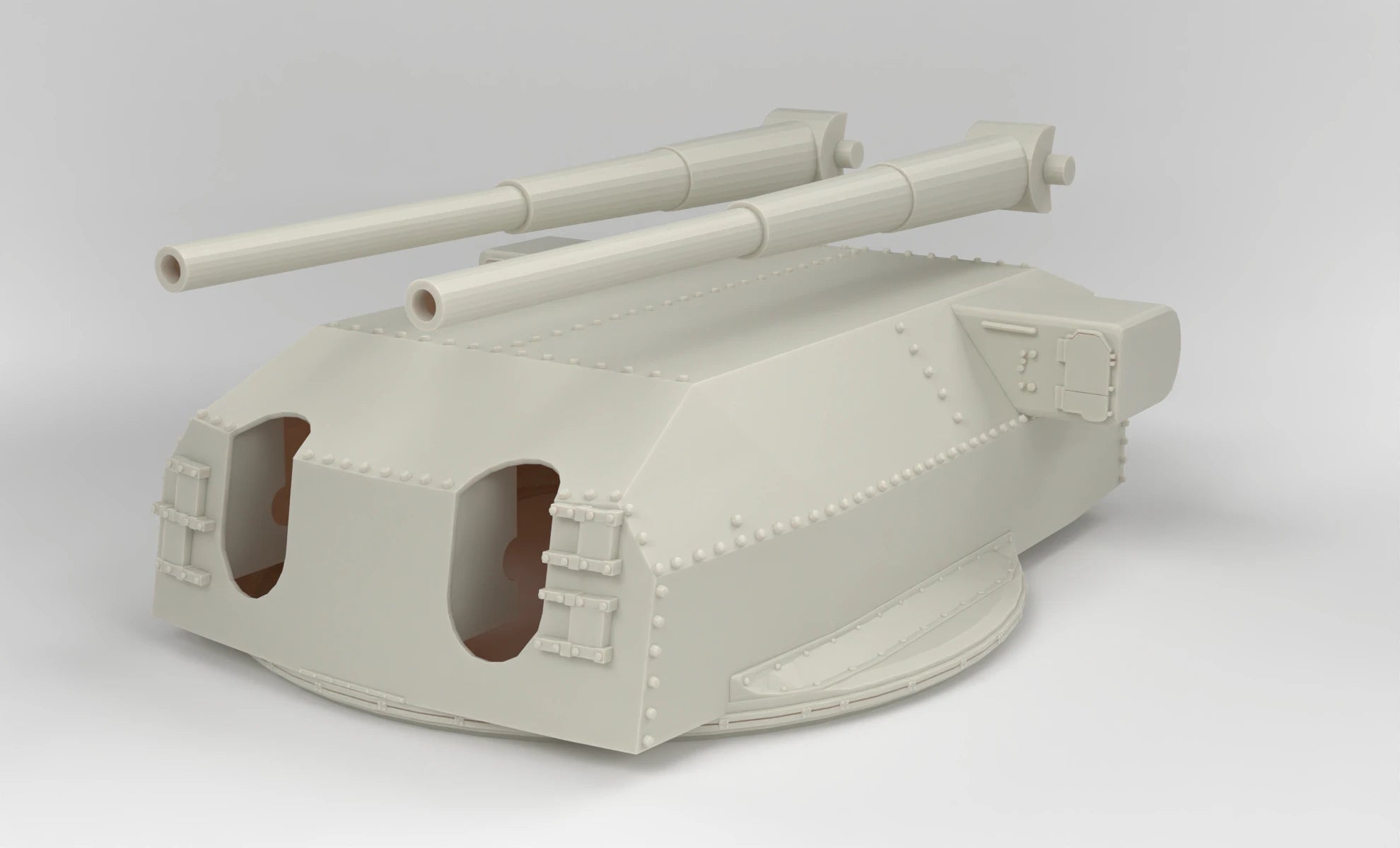 1 40 DKM Bismarck 380mm SK C 34 Turret B Distefan 3d Print 1-40-dkm-bismarck-380mm-sk-c-34-turret-b-distefan-3d-print