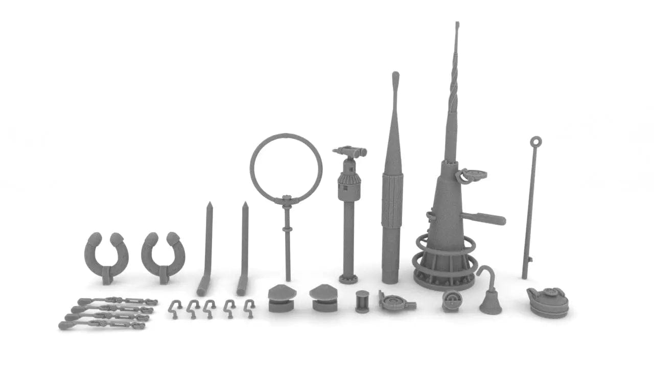 1/40 DKM U-Boot VII/C Conning Tower Detail Kit - distefan 3d print
