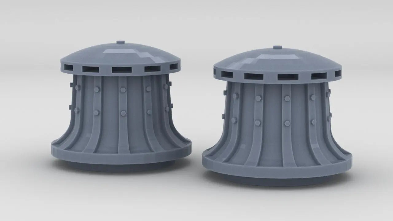 1/400 DKM Scharnhorst Aft Capstan Set (2pcs) Resin3Dinteractive