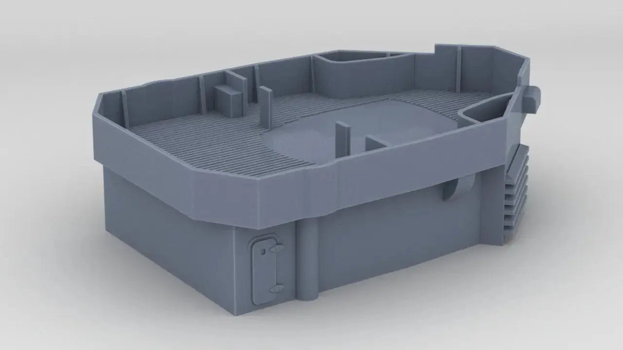 1/400 DKM Scharnhorst Aft Structure Deck 2 - distefan 3d print