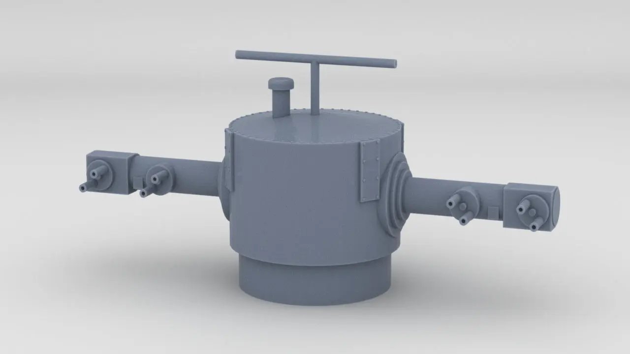 1/400 DKM Scharnhorst Forward 7m Rangefinder - distefan 3d print