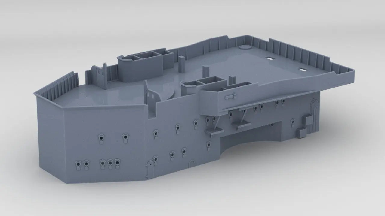 1/400 DKM Scharnhorst Forward Deck 2-3-4 - distefan 3d print